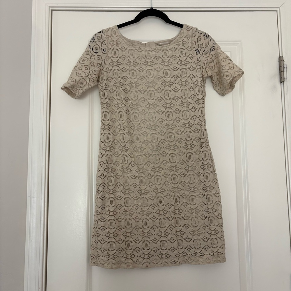 Banana Republic Women’s Beige Lace Mini Dress